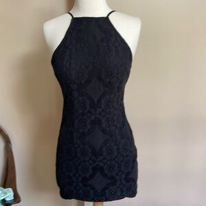 Rumor black lace dress ladies Small